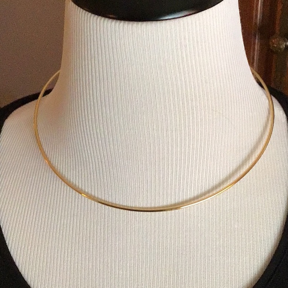 Goldtone Wire Necklace